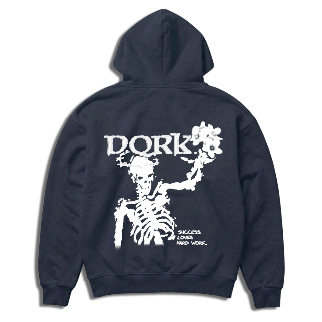 "DEATH OF THE LAZY" Oversized Zipper "DQRK"