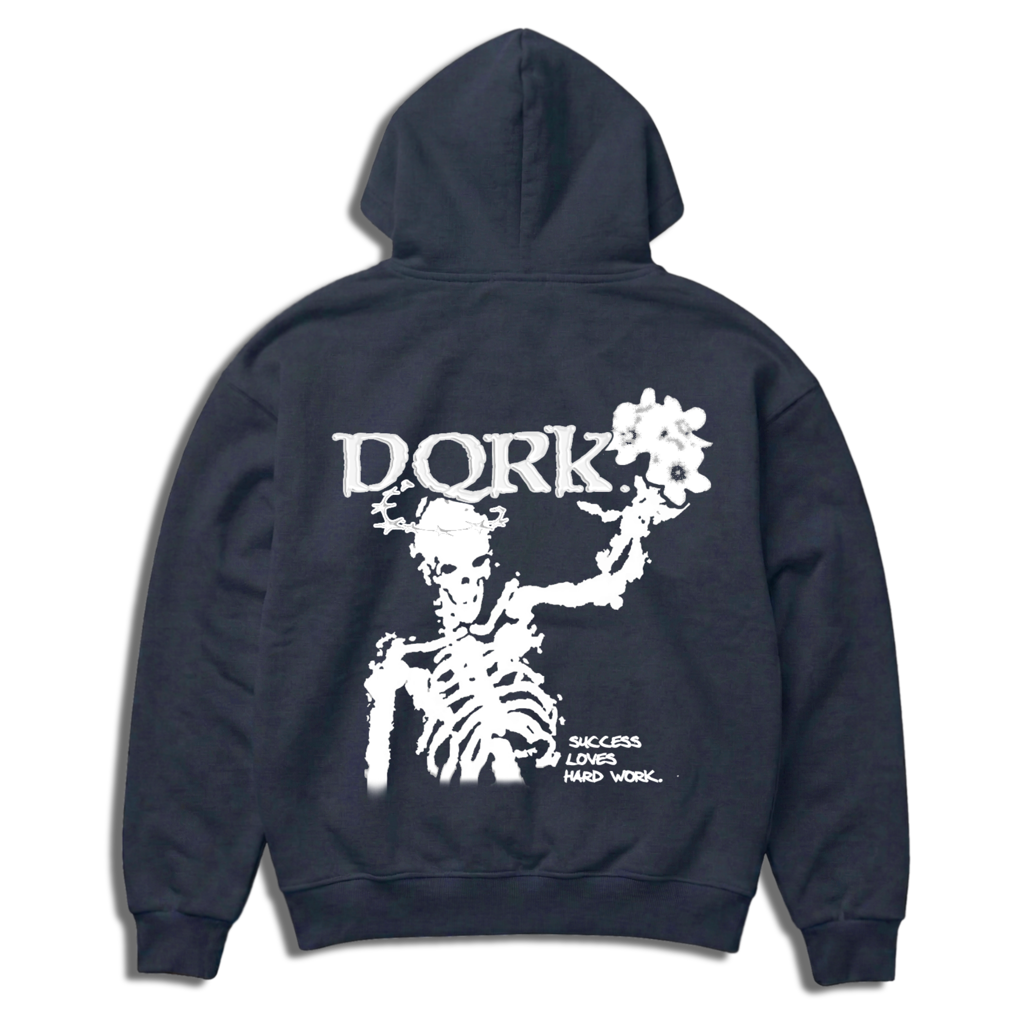 "DEATH OF THE LAZY" Oversized Zipper "DQRK"