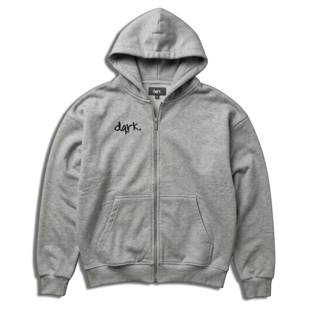 "DEATH OF THE LAZY" Oversized Zipper "DQRK"