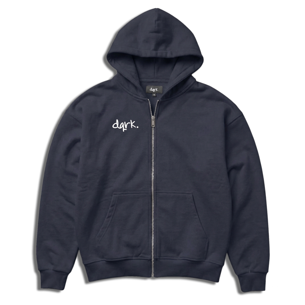 "DEATH OF THE LAZY" Oversized Zipper "DQRK"