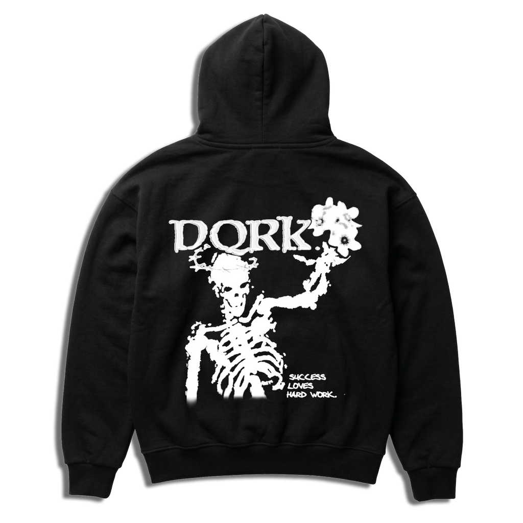 "DEATH OF THE LAZY" Oversized Zipper "DQRK"