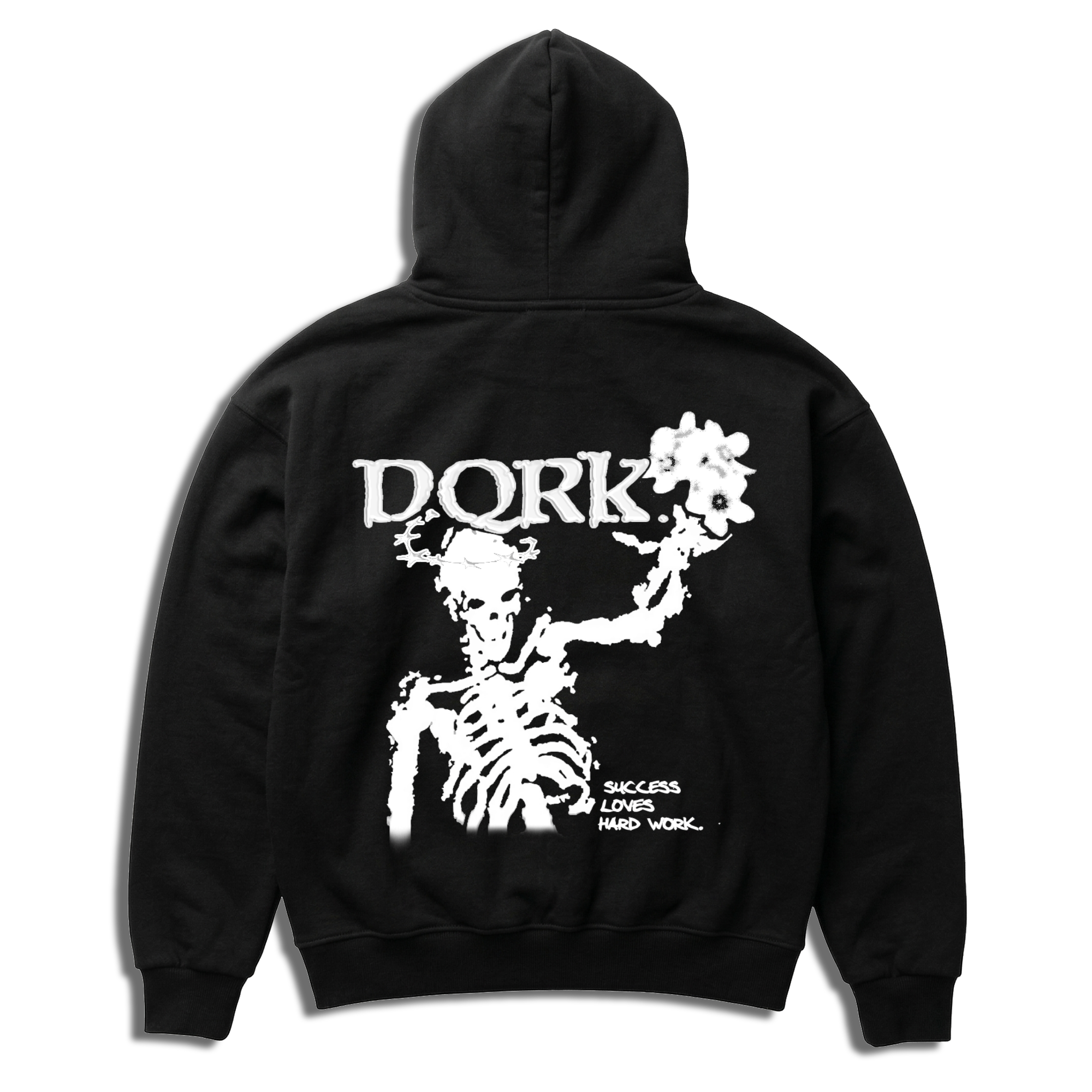"DEATH OF THE LAZY" Oversized Zipper "DQRK"