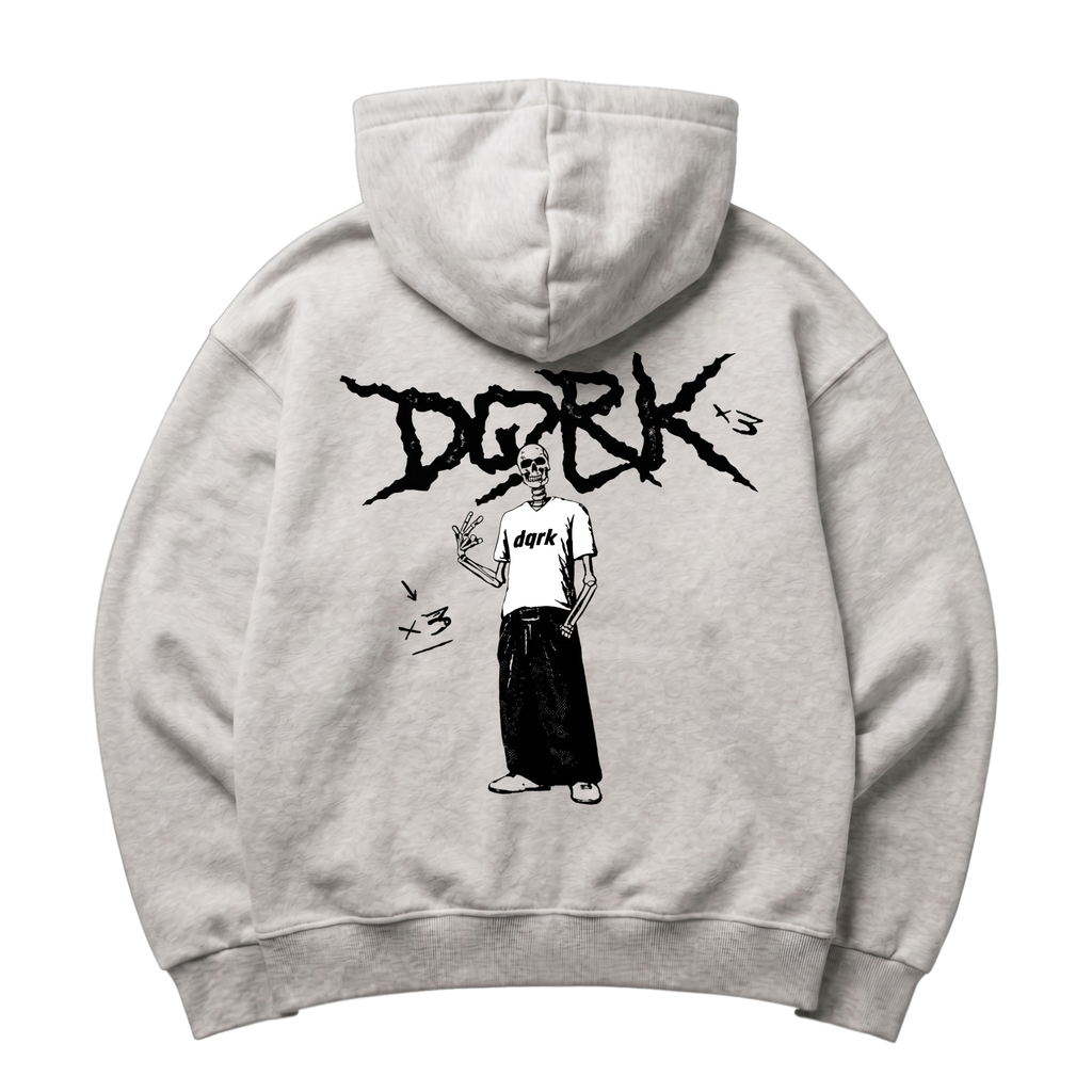 "Triple Threat 3x" VACANCY Oversized Zipper Hoodie