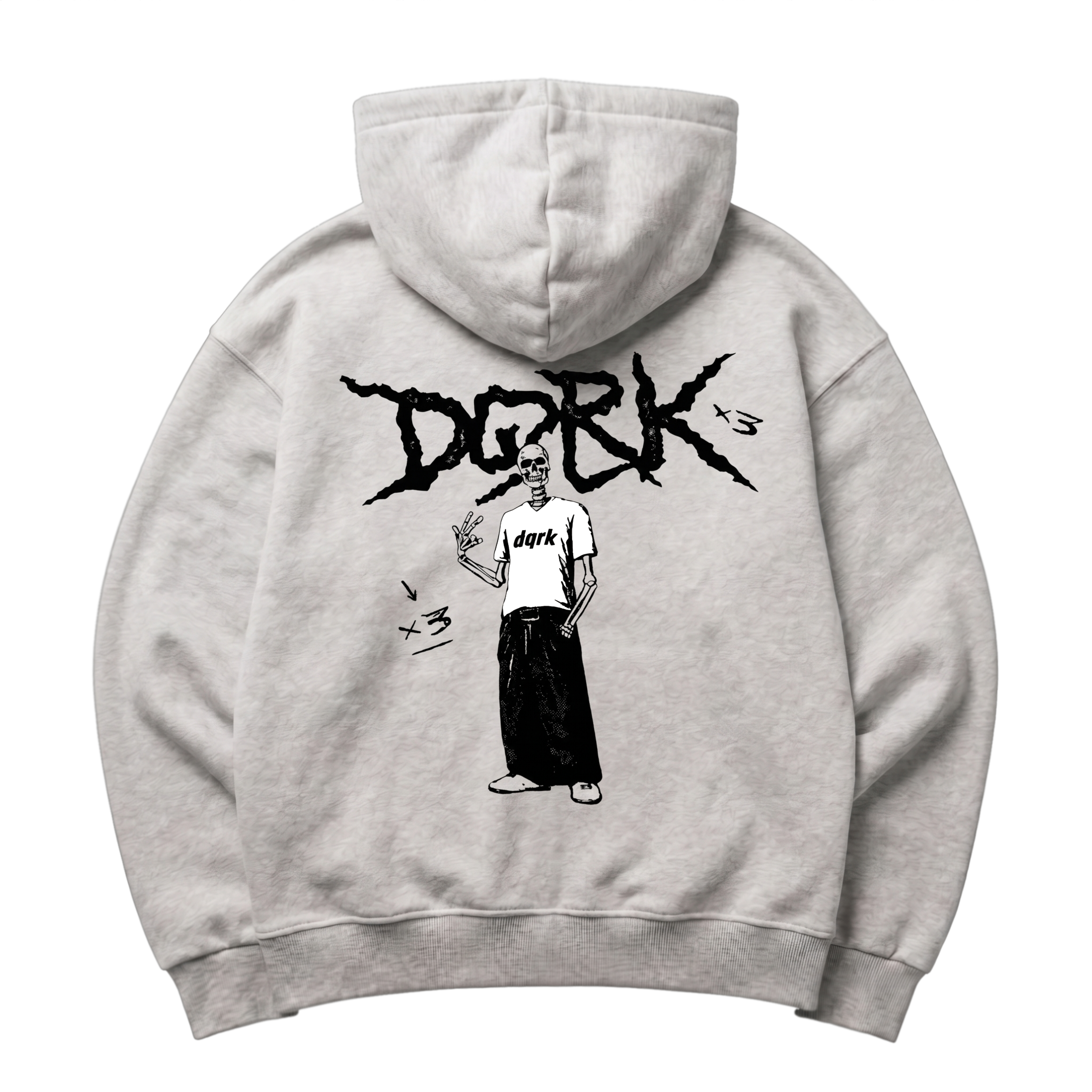 "Triple Threat 3x" VACANCY Oversized Zipper Hoodie