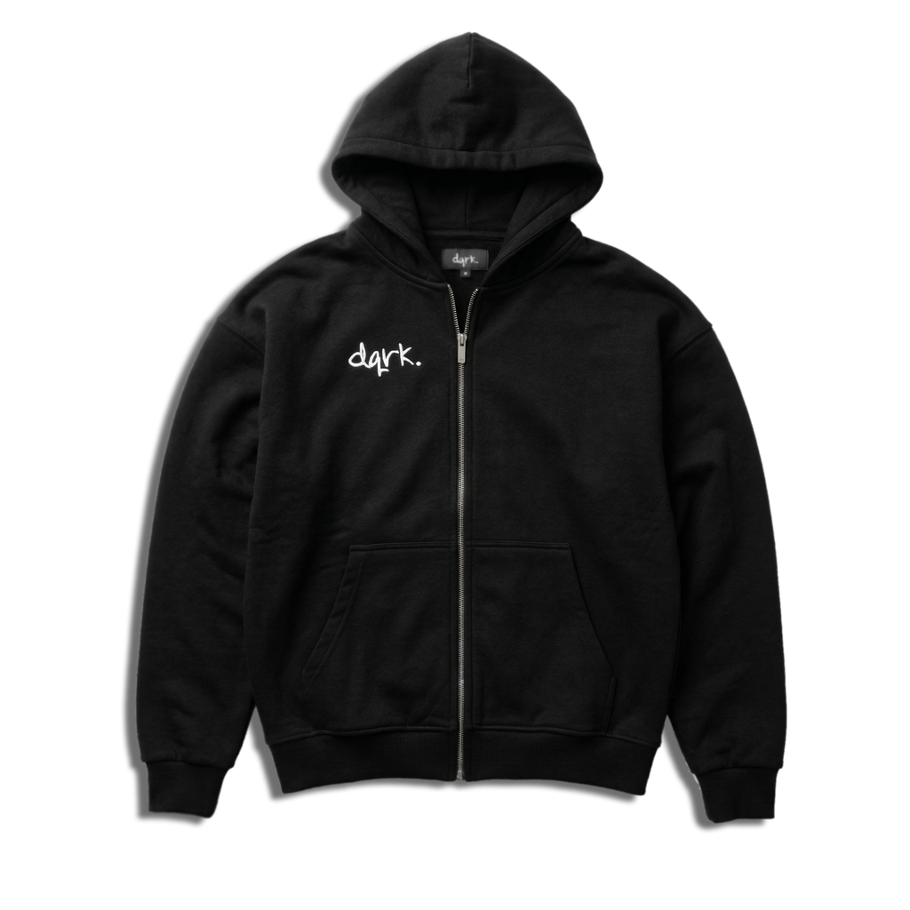 "DEATH OF THE LAZY" Oversized Zipper "DQRK"