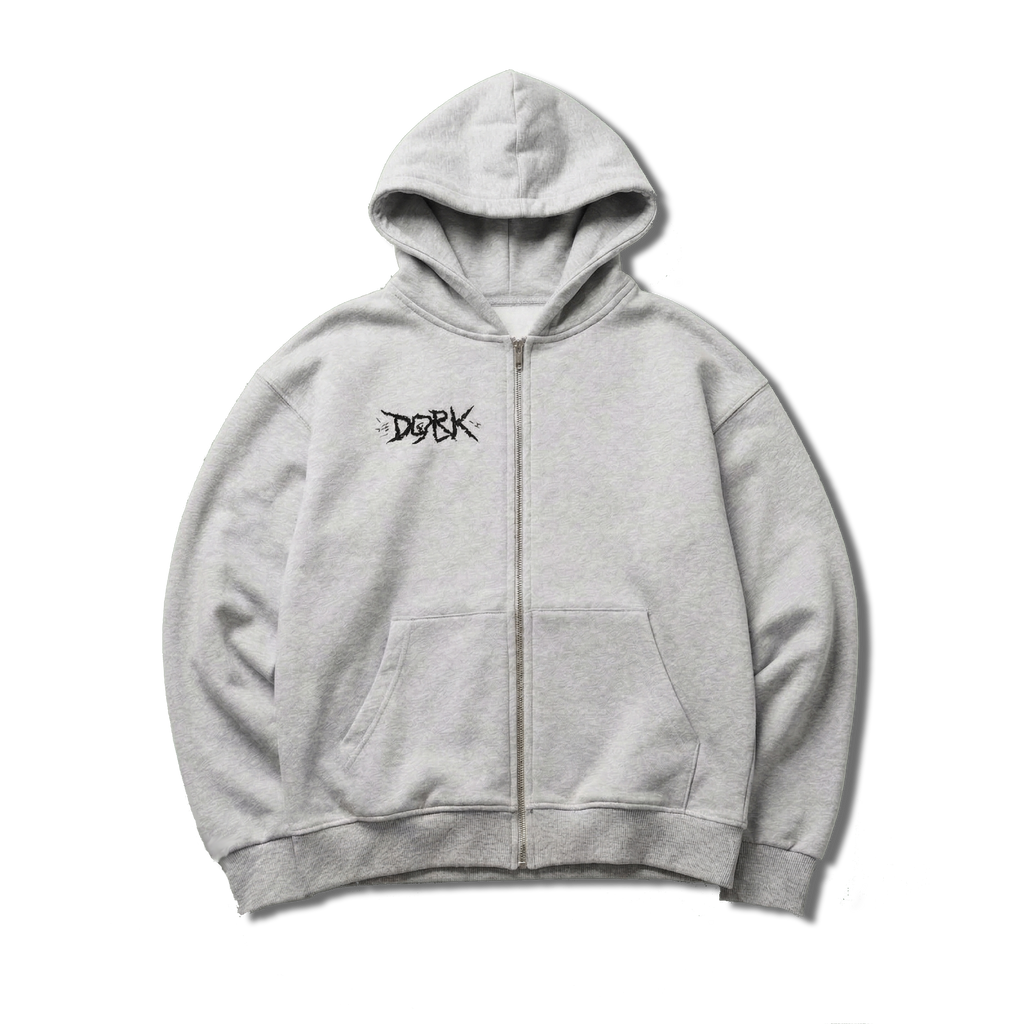 "Triple Threat 3x" VACANCY Oversized Zipper Hoodie
