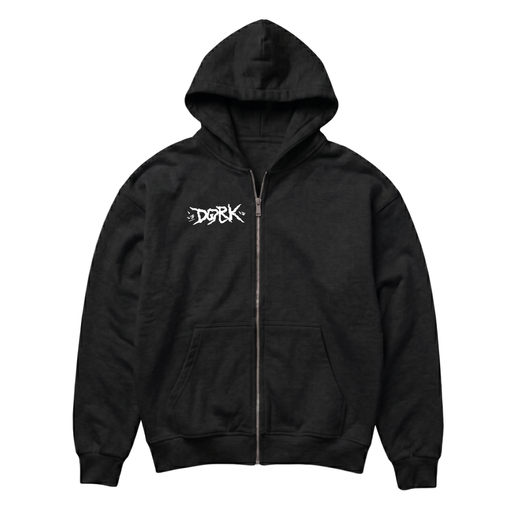 "Triple Threat 3x" VACANCY Oversized Zipper Hoodie