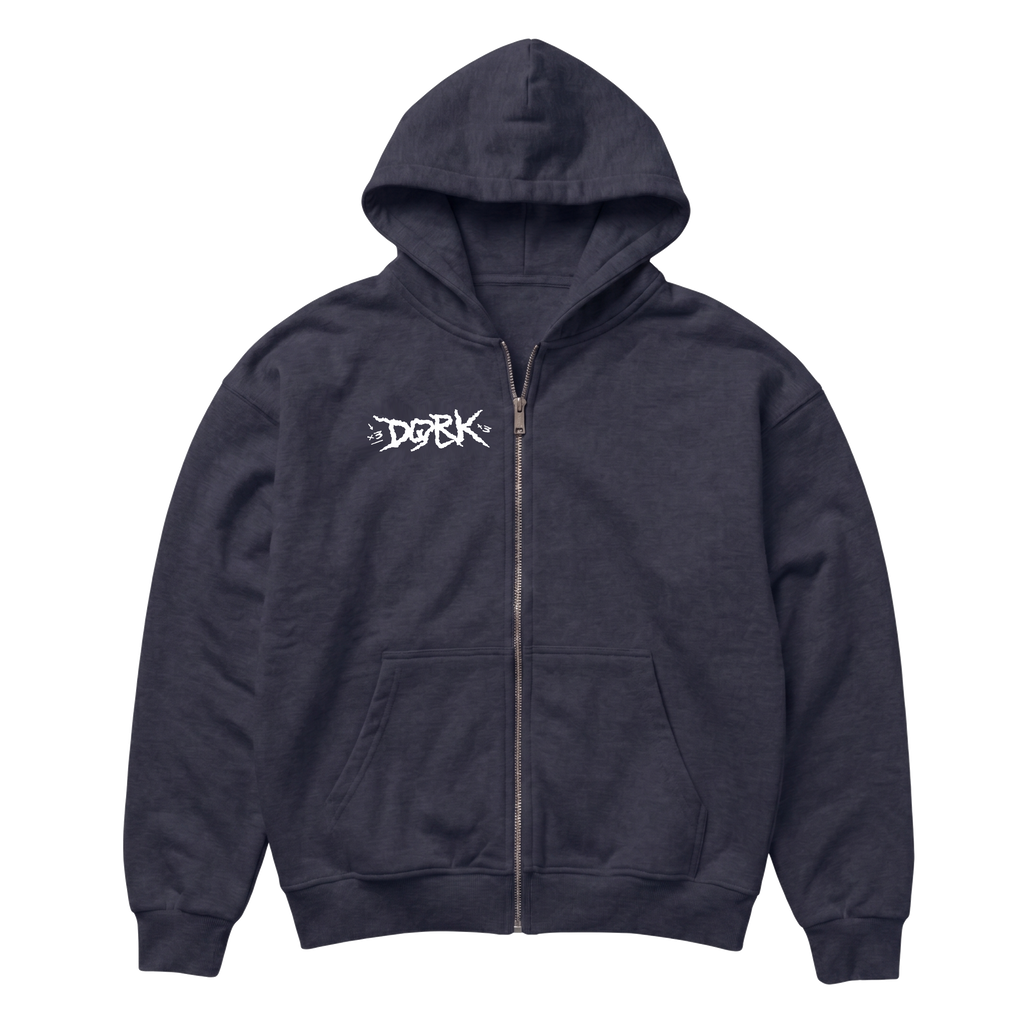 "Triple Threat 3x" VACANCY Oversized Zipper Hoodie