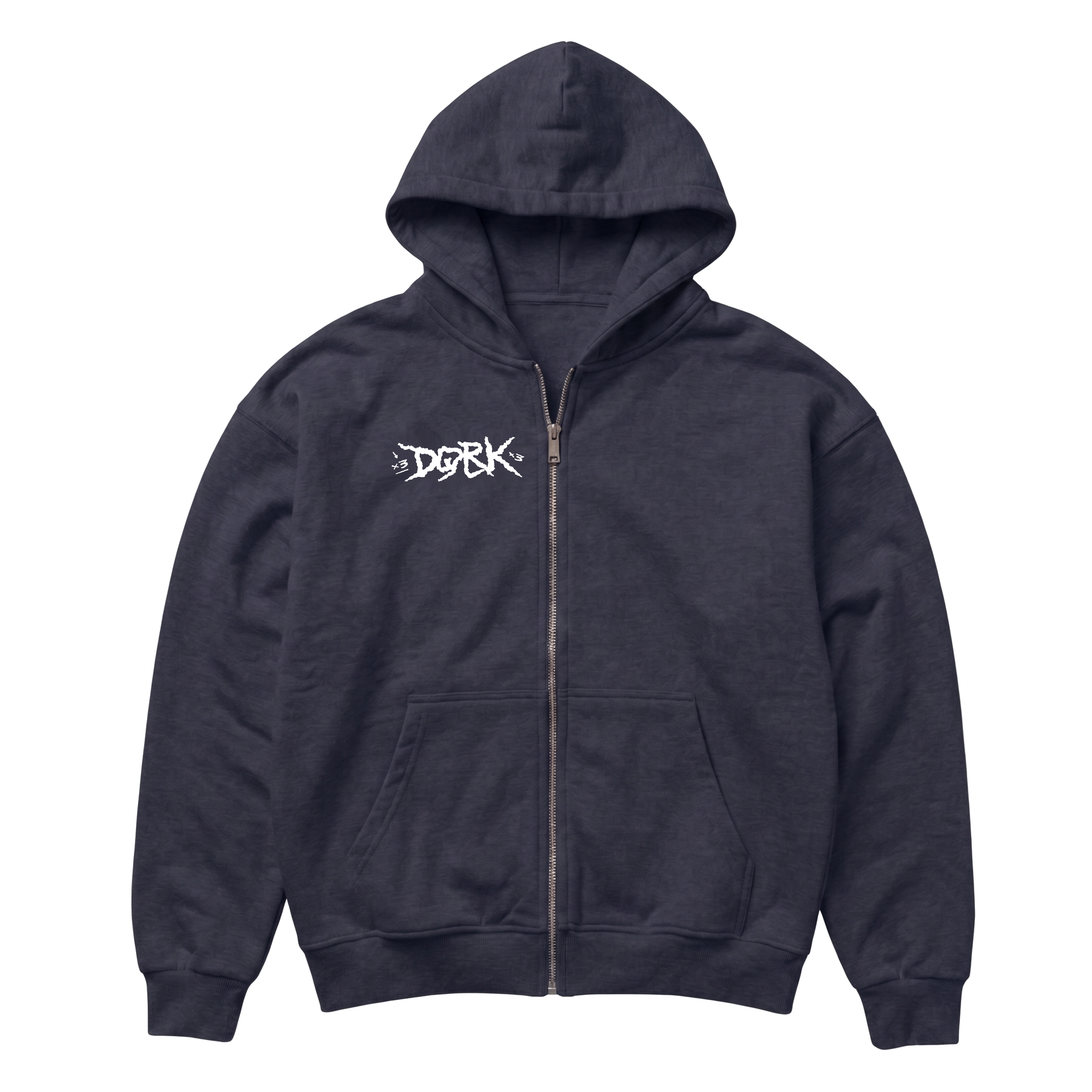 "Triple Threat 3x" VACANCY Oversized Zipper Hoodie